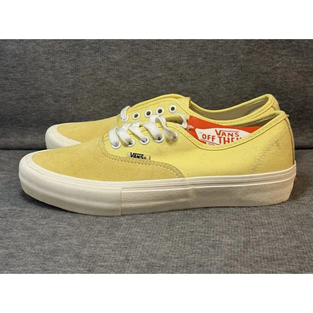 Vans Authentic Pro Pale Banana Marshmallow Rare Extra Laces- Men's Size 8 New